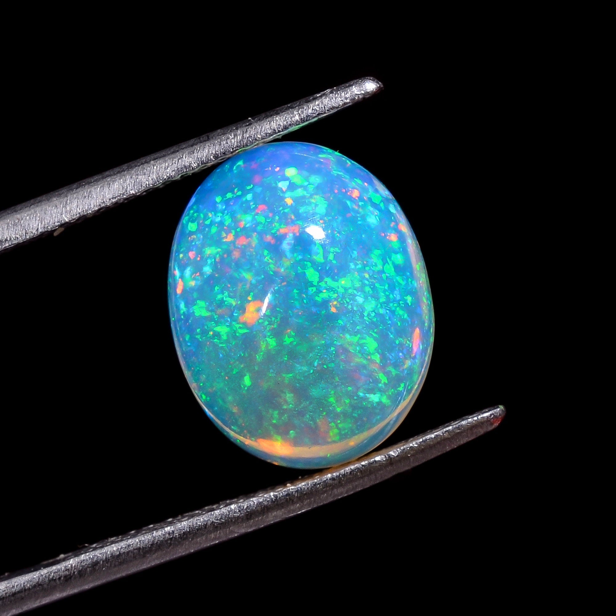 ethiopian opal natural oval shape cabochon loose gemstone